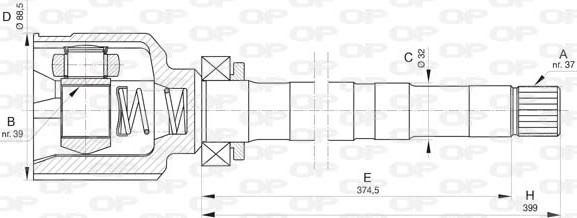 Open Parts CVJ5836.20 - CV Joint Kit, drive shaft car-mod.net