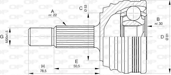 Open Parts CVJ5838.10 - CV Joint Kit, drive shaft car-mod.net