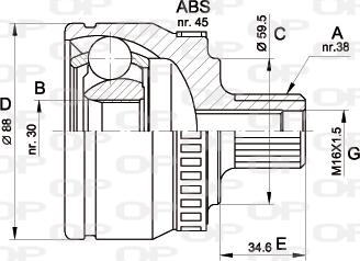 Open Parts CVJ5364.10 - CV Joint Kit, drive shaft car-mod.net