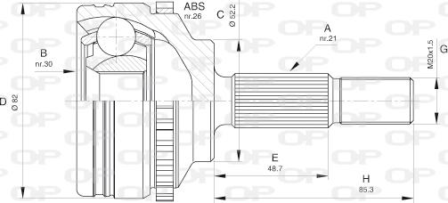 Open Parts CVJ5365.10 - CV Joint Kit, drive shaft car-mod.net