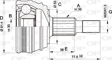 Open Parts CVJ5235.10 - CV Joint Kit, drive shaft car-mod.net