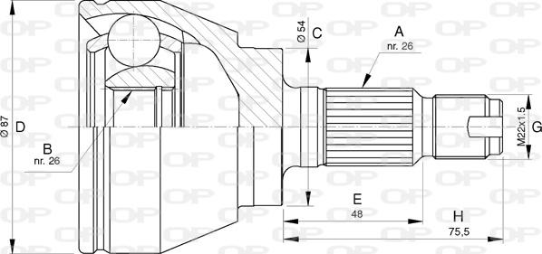 Open Parts CVJ5746.10 - CV Joint Kit, drive shaft car-mod.net