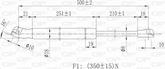 Open Parts GSR6155.00 - Gas Spring, bonnet car-mod.net