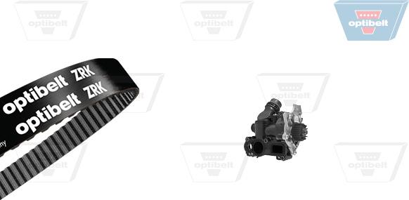 Optibelt KT 1584 W2 - Water Pump & Timing Belt Set car-mod.net