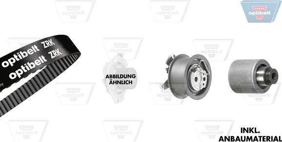Optibelt KT 1237 W2 - Water Pump & Timing Belt Set car-mod.net