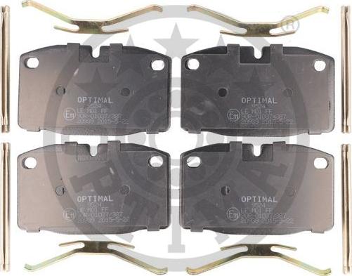 Optimal 9524 - Brake Pad Set, disc brake car-mod.net