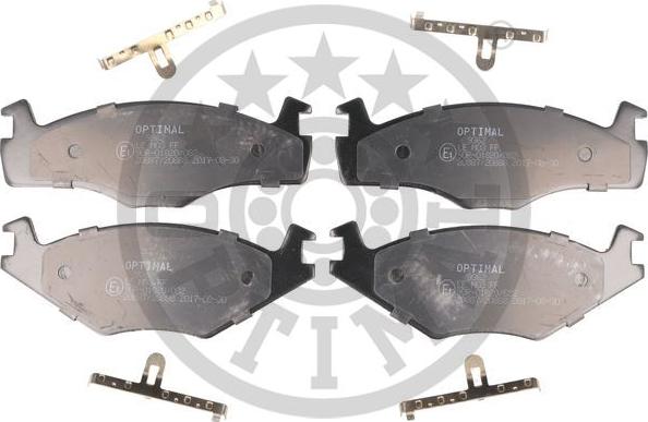 Optimal 9362 - Brake Pad Set, disc brake car-mod.net