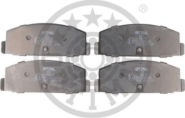 Optimal BP-09202 - Brake Pad Set, disc brake car-mod.net