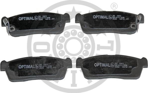 Optimal 12413 - Brake Pad Set, disc brake car-mod.net
