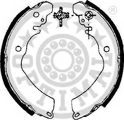 Optimal BB-6461 - Drum Brake Shoe Set car-mod.net