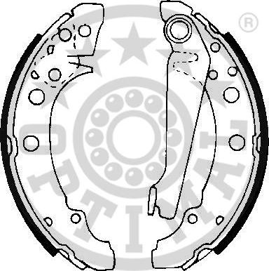 Optimal BB-0450 - Drum Brake Shoe Set car-mod.net