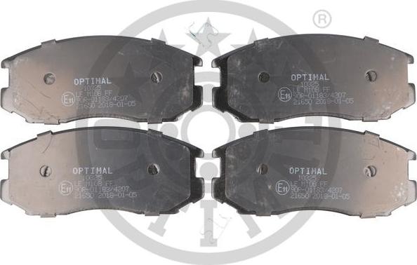 Optimal BP-10325 - Brake Pad Set, disc brake car-mod.net