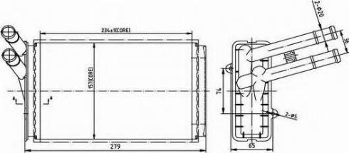 Ordonez 2066910 - Heat Exchanger, interior heating car-mod.net