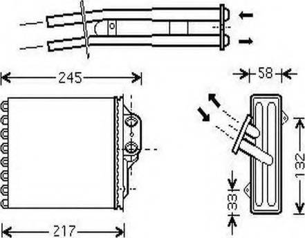 Ordonez 2061914 - Heat Exchanger, interior heating car-mod.net