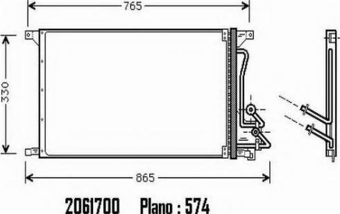 Ordonez 2061700 - Condenser, air conditioning car-mod.net