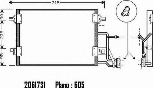 Ordonez 2061731 - Condenser, air conditioning car-mod.net