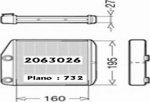 Ordonez 2063026 - Heat Exchanger, interior heating car-mod.net