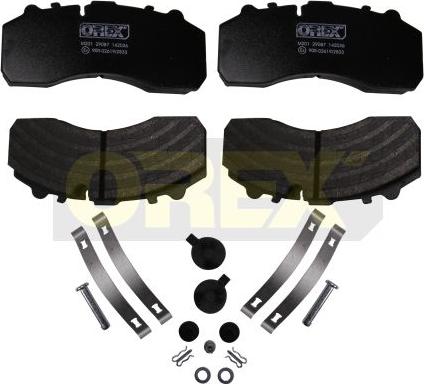 Orex 142036 - Brake Pad Set, disc brake car-mod.net