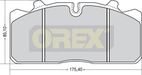 Orex 742003 - Brake Pad Set, disc brake car-mod.net