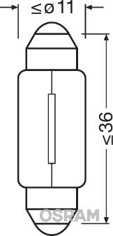 Osram 6461 - Bulb, interior light car-mod.net