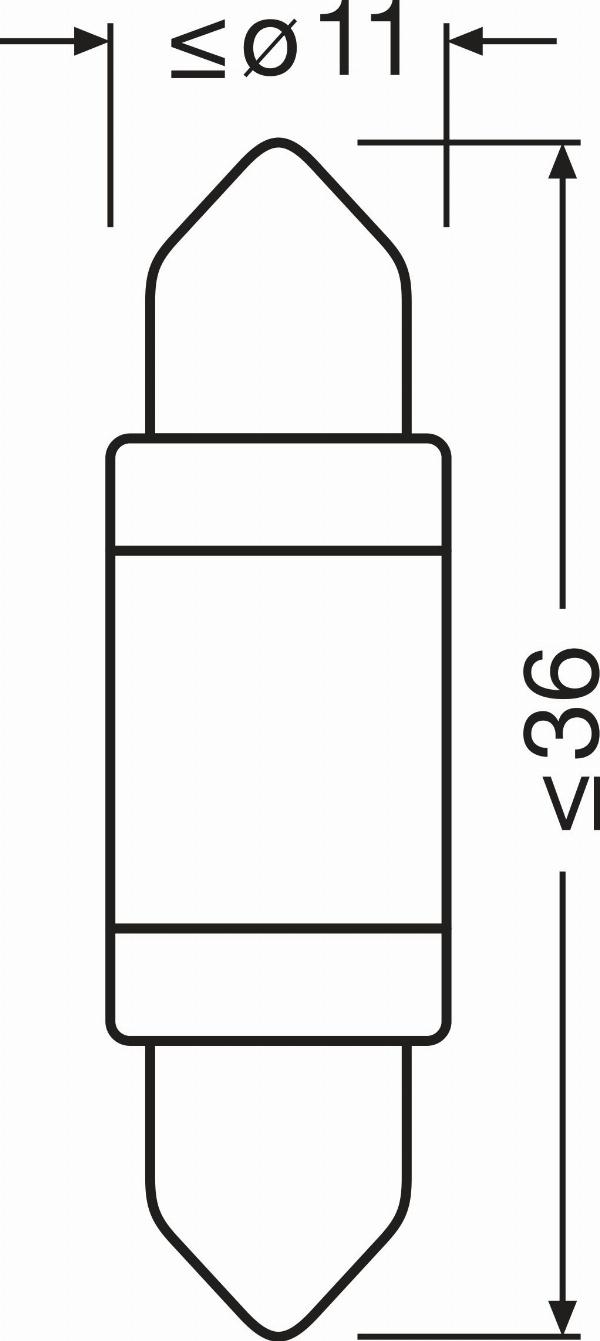 OSRAM 6418DWP-1BL - Bulb, interior light car-mod.net