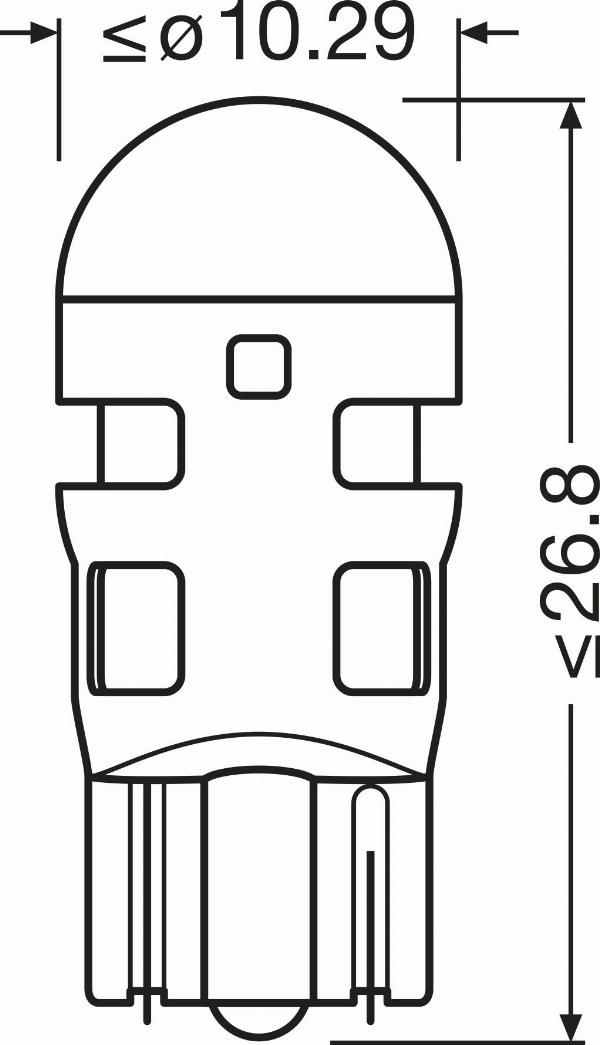 OSRAM 2825DRP-2BL - Bulb, interior light car-mod.net