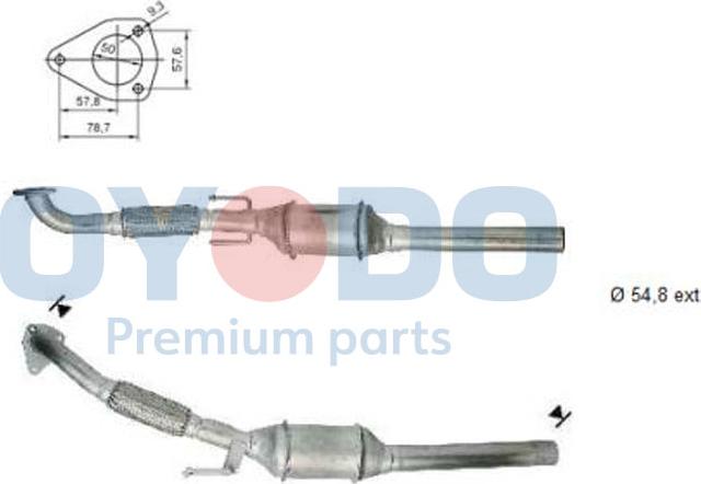 Oyodo 20N0010-OYO - Catalytic Converter car-mod.net