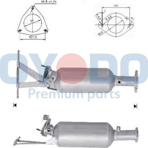 Oyodo 20N0078-OYO - Soot / Particulate Filter, exhaust system car-mod.net