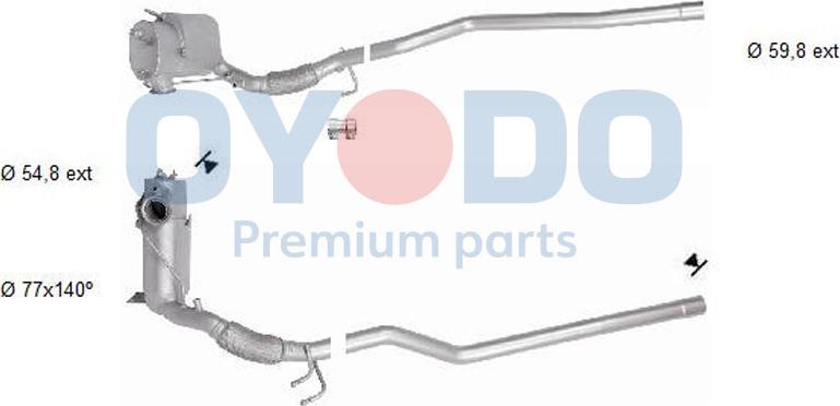 Oyodo 20N0129-OYO - Soot / Particulate Filter, exhaust system car-mod.net