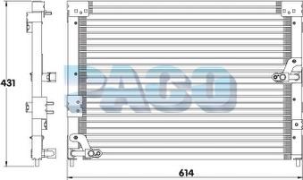 PACO CL3993 - Condenser, air conditioning car-mod.net