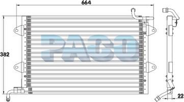 PACO CL3007 - Condenser, air conditioning car-mod.net