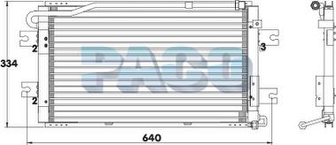 PACO CL3144 - Condenser, air conditioning car-mod.net