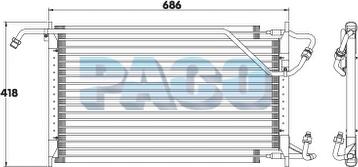 PACO CL3158 - Condenser, air conditioning car-mod.net