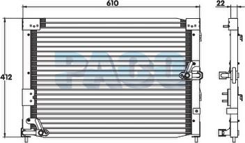 PACO CL3164 - Condenser, air conditioning car-mod.net