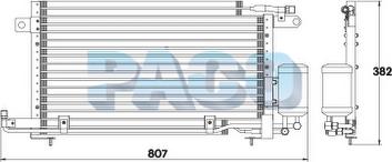 PACO CL3809/RD - Condenser, air conditioning car-mod.net