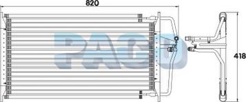 PACO CL3802 - Condenser, air conditioning car-mod.net