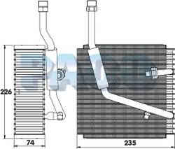 PACO EL-5160 - Evaporator, air conditioning car-mod.net