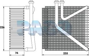 PACO EL5162 - Evaporator, air conditioning car-mod.net