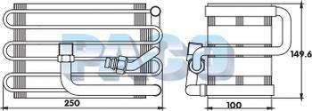 PACO EL1239 - Evaporator, air conditioning car-mod.net