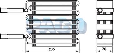PACO EL-1270 - Evaporator, air conditioning car-mod.net
