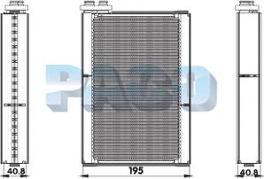 PACO EL-3110 - Evaporator, air conditioning car-mod.net