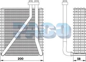 PACO ER5041 - Evaporator, air conditioning car-mod.net
