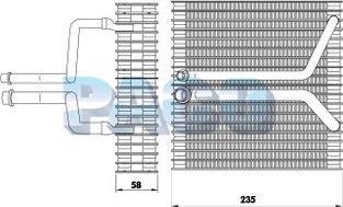 PACO ER5068 - Evaporator, air conditioning car-mod.net