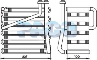 PACO ER-1094 - Evaporator, air conditioning car-mod.net