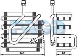PACO ER-1093 - Evaporator, air conditioning car-mod.net