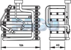 PACO ER-1092 - Evaporator, air conditioning car-mod.net