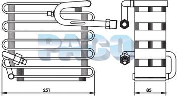 PACO ER-1009 - Evaporator, air conditioning car-mod.net
