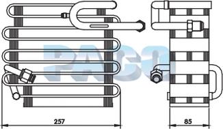 PACO ER-1008 - Evaporator, air conditioning car-mod.net