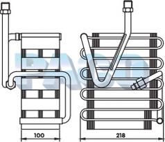 PACO ER1036 - Evaporator, air conditioning car-mod.net