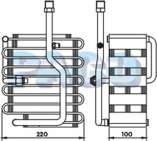 PACO ER1037 - Evaporator, air conditioning car-mod.net